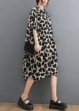Load image into Gallery viewer, Plus Size Print Peter Pan Collar Pockets Cotton Dresses Summer