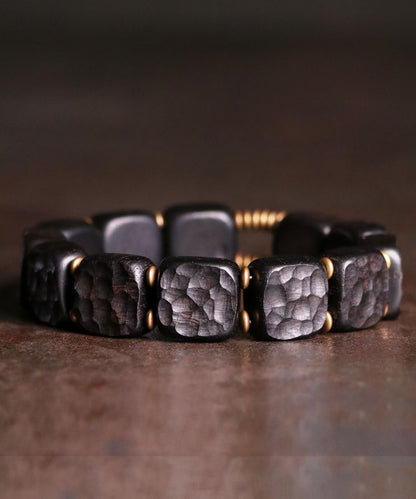 Retro Black Copper Ebony Unisex Chain Bracelet