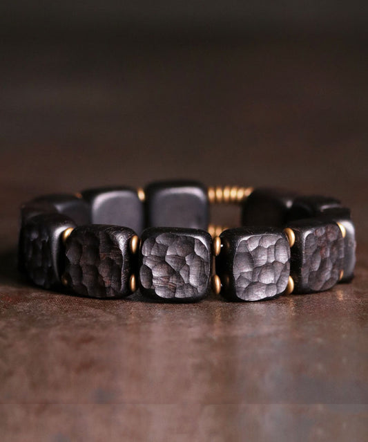 Retro Black Copper Ebony Unisex Chain Bracelet