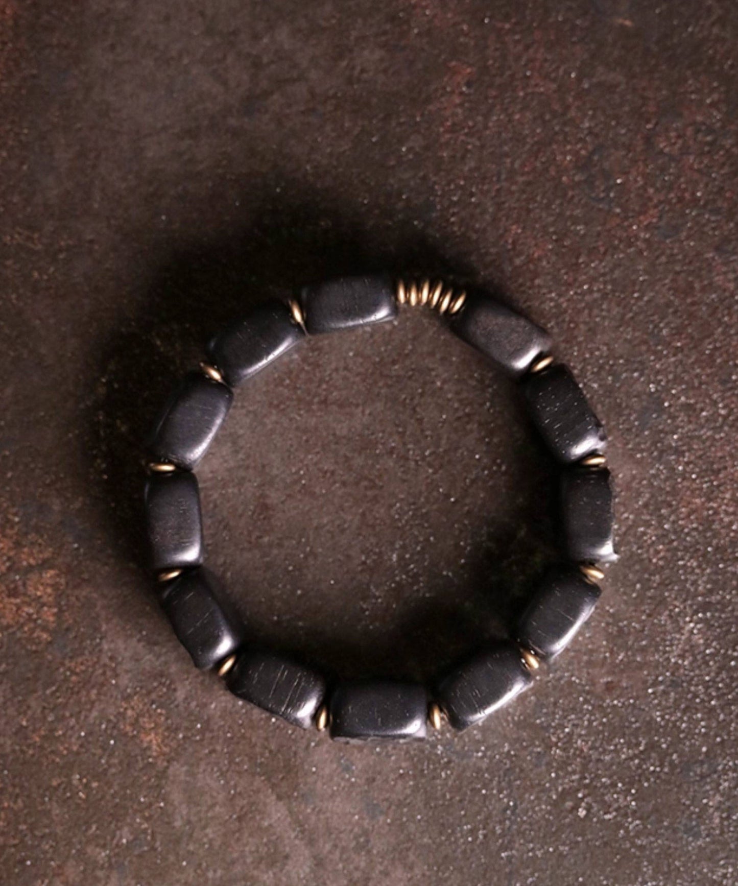 Retro Black Copper Ebony Unisex Chain Bracelet