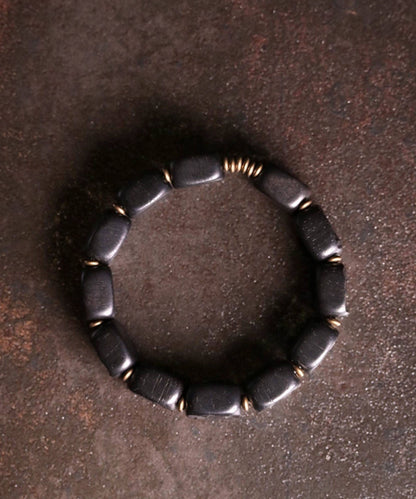 Retro Black Copper Ebony Unisex Chain Bracelet
