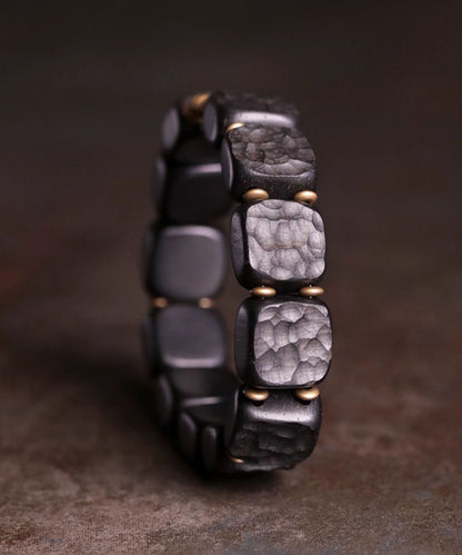 Retro Black Copper Ebony Unisex Chain Bracelet
