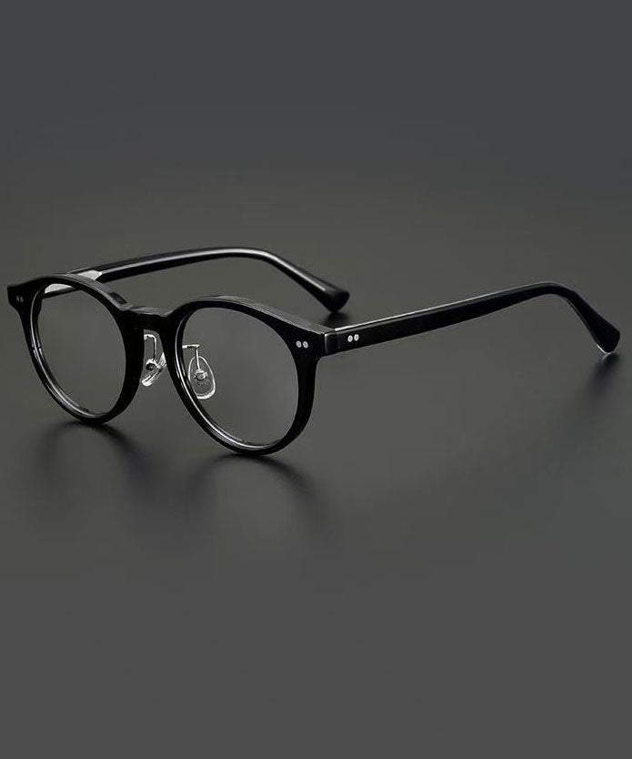 Retro Black Resin Reading Glasses