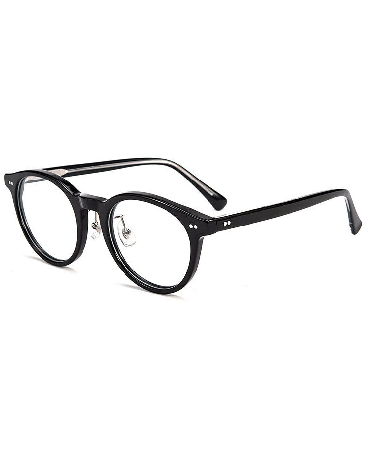Retro Black Resin Reading Glasses
