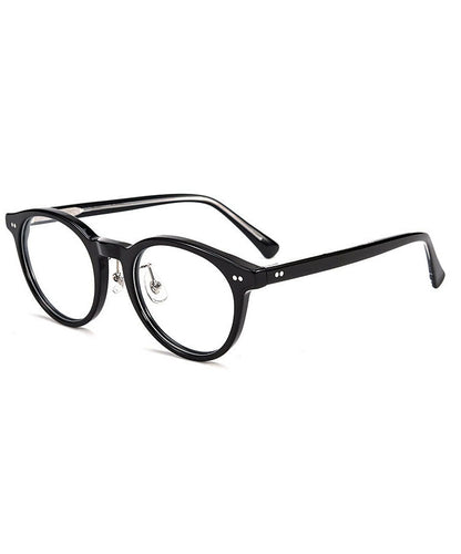 Retro Black Resin Reading Glasses