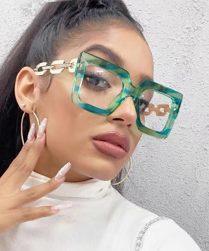 Retro Fashion Green Full Frame Reading Glasses