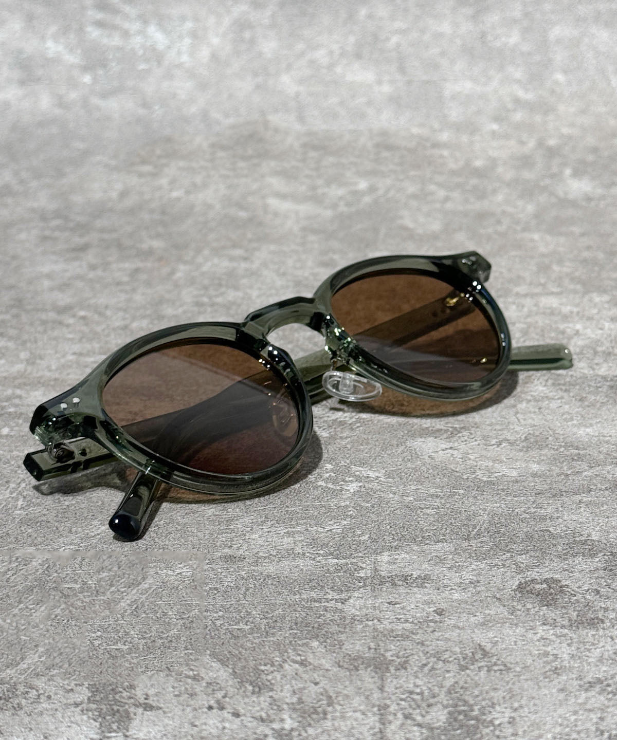 Retro Grass Green Resin Patchwor Unisex Reading Glasses