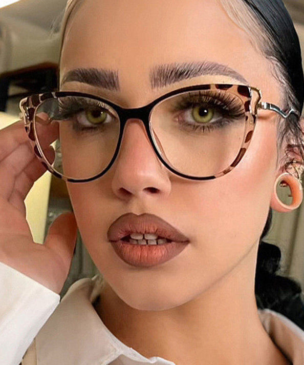 Retro Leopard Print Full Frame Reading Glasses