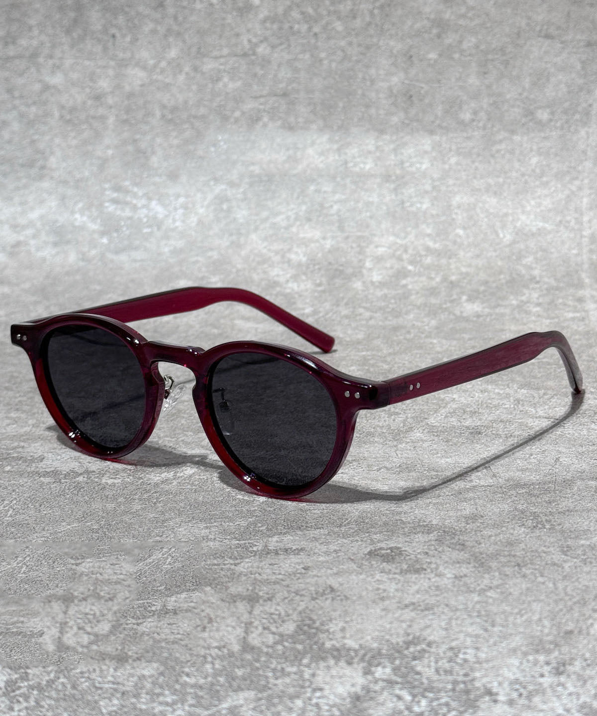 Retro Mulberry Resin Round Polarized Reading Glasses