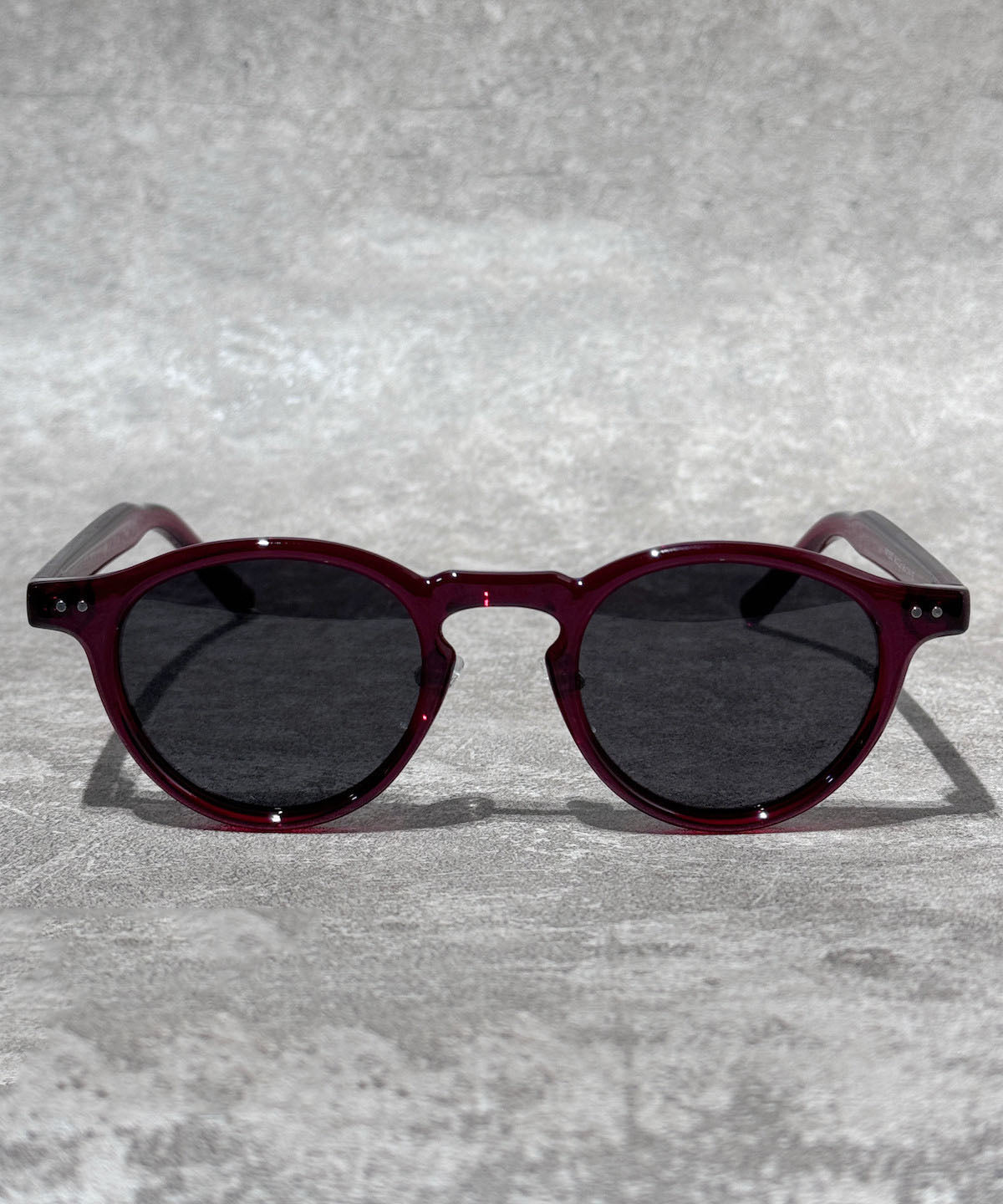 Retro Mulberry Resin Round Polarized Reading Glasses