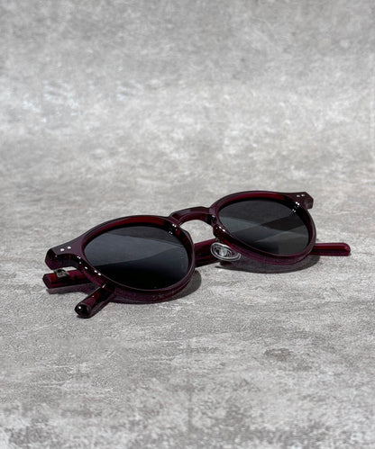 Retro Mulberry Resin Round Polarized Reading Glasses