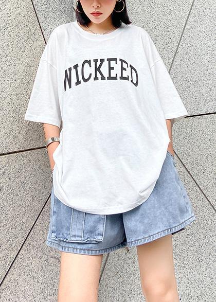 Short-sleeved t-shirt women's summer dress loose large size compassionate two-piece shirt with shawl - SooLinen