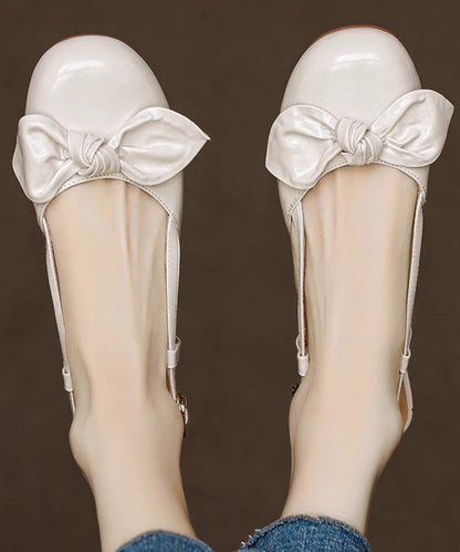 Silvery Sandals Faux Leather Boutique Bow Sandals