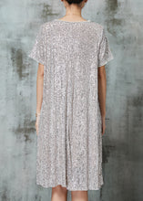 Load image into Gallery viewer, Silvery Sequins Mid Dress Nail Bead Summer