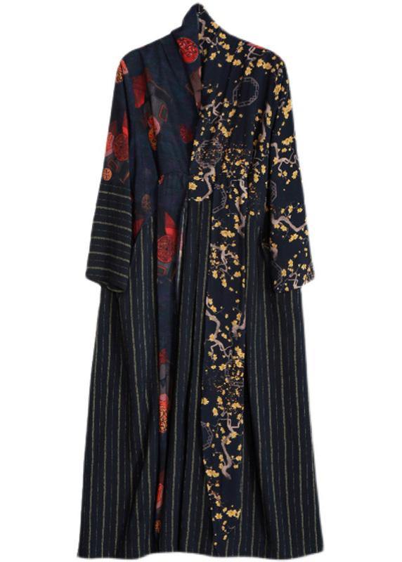 Luxy Black Linen Dress Long Caftan Gown - SooLinen