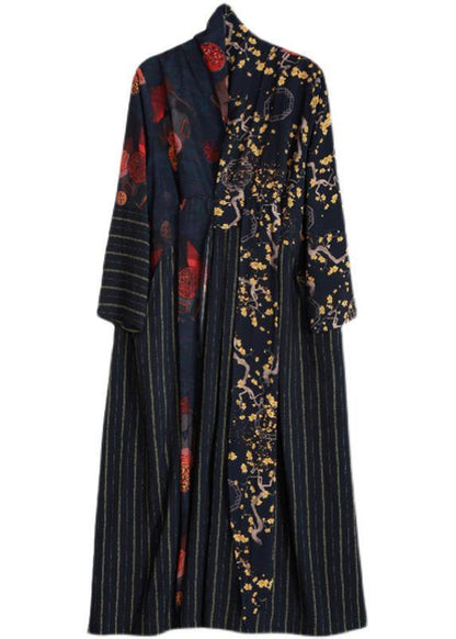 Luxy Black Linen Dress Long Caftan Gown - SooLinen