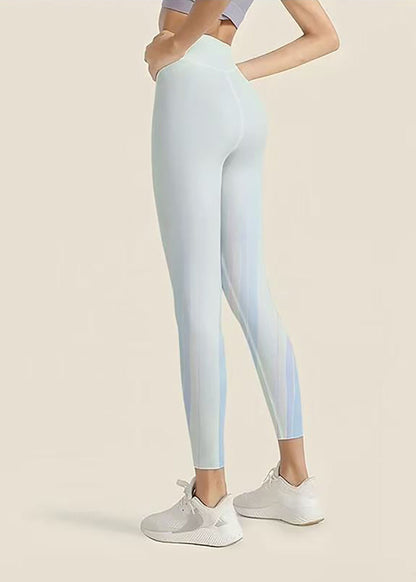 Simple Print Super Stretch High Waist Butt Scrunch Capri Running Leggings