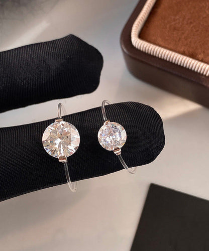 Simple Style Fishing Line Zircon Rings