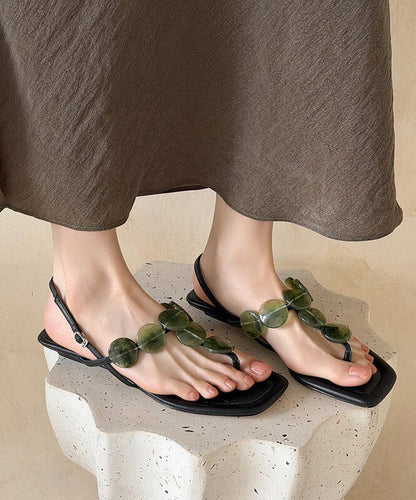Soft White Flat Sandals Peep Toe Walking Sandals