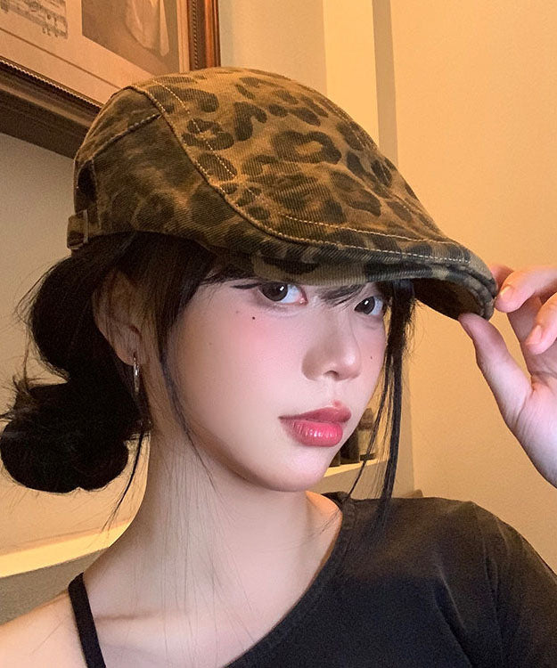 Spicy Girl Leopard Print Versatile Beret Hat
