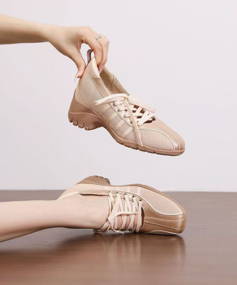Sports Style Women's Black Platform Heel Soled Strap Ballet Single Shoes