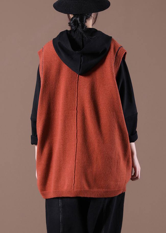 Spring 2021 New Korean Women's Loose Caramel Sweater Vest - SooLinen