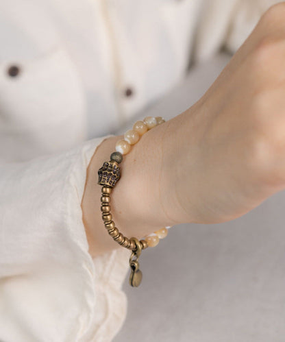 Style Alloy Patchwork Shell Unisex Charm Bracelet