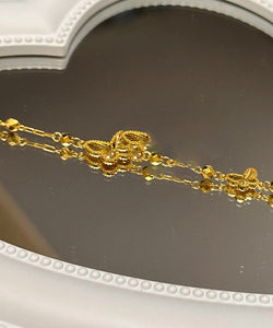 Style Gold Copper Overgild Butterfly Chain Bracelet