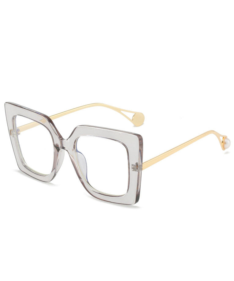 Style Leopard Alloy PC Square Sunglasses