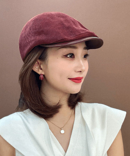 Style Mulberry Versatile Corduroy Breton Hat