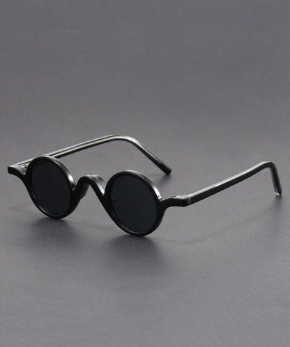 Style Tawny Resin Round Frame UV Protection Unisex Sunglasses
