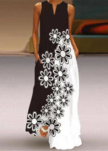 Load image into Gallery viewer, Style Yellow Print Pockets Maxi Dress Summer