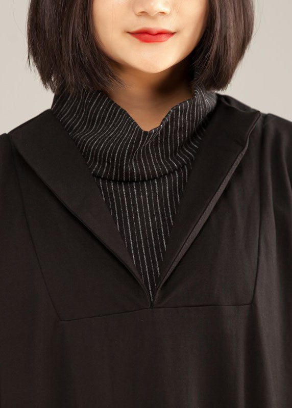 Style cotton Tunics 2025 Cotton Large Pocket A-line Women Fashion Dress