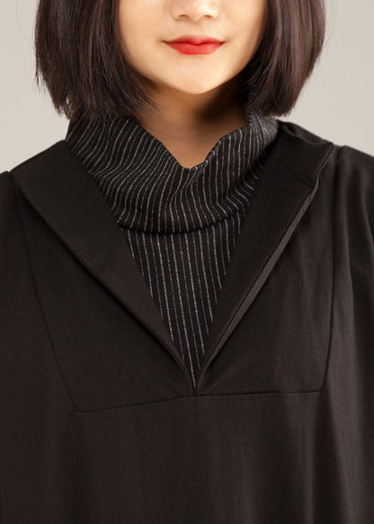 Style cotton Tunics 2025 Cotton Large Pocket A-line Women Fashion Dress