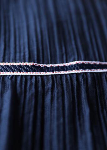 Style o neck Cinched clothes For Women 2019 Wardrobes navy A Line Dresses Summer - SooLinen