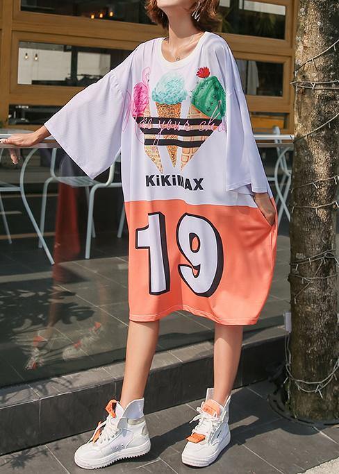 Style photo color Cotton dresses loose summer Dress - SooLinen