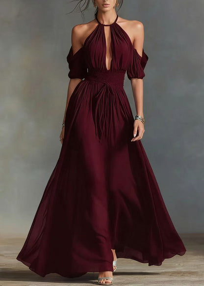 Stylish Black Cold Shoulder Tunic Long Dress Summer