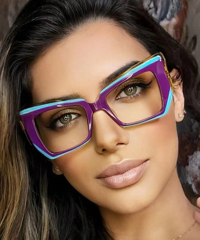 Stylish Blue White Full Frame Reading Glasses