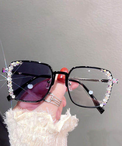Stylish Brown Zircon Color Change Full Frame Reading Glasses