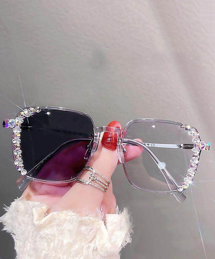 Stylish Brown Zircon Color Change Full Frame Reading Glasses