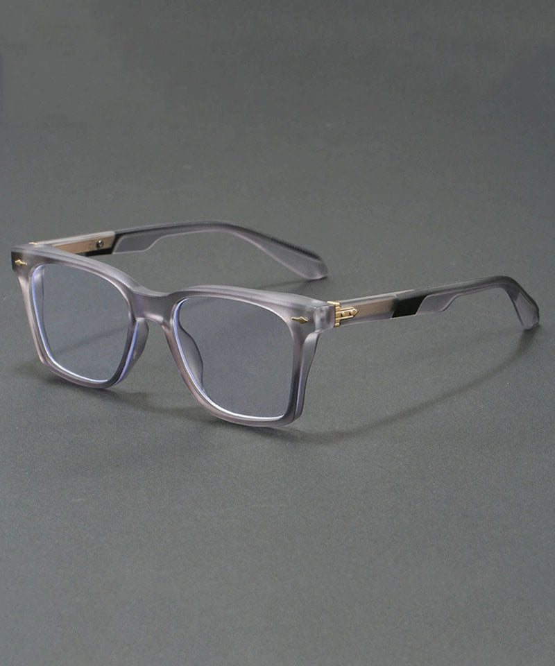 Stylish Green Resin Square Color-Changing Unisex Reading Glasses