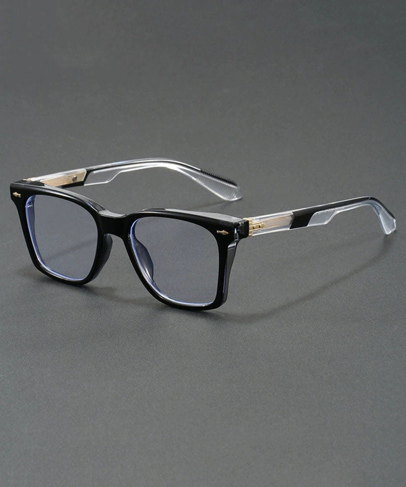 Stylish Green Resin Square Color-Changing Unisex Reading Glasses