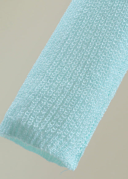 Stylish Lake Blue V Neck Nail Bea Lace Patchwork Cotton Knit Sweater Spring