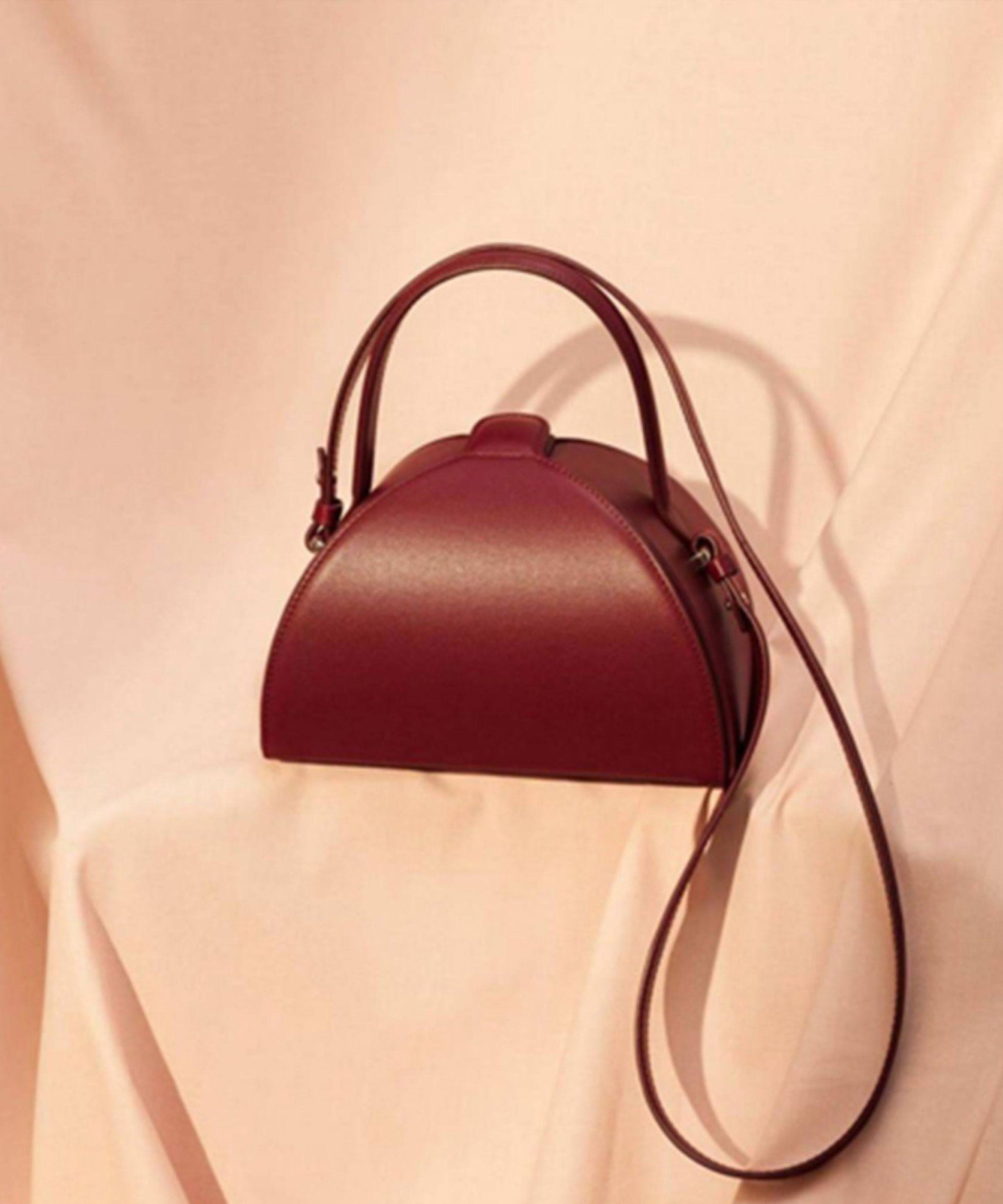 Stylish Mulberry Faux Leather Durable CrossBody Bag