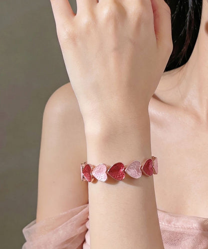 Stylish Rainbow Alloy Love Elasticity Bangle