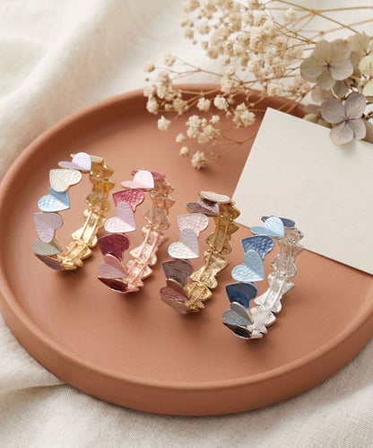 Stylish Rainbow Alloy Love Elasticity Bangle