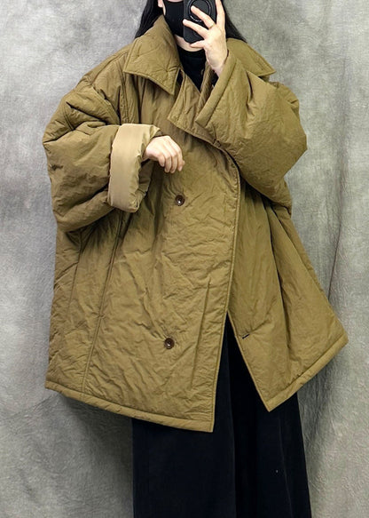 Stylish Yellow Oversized Fine Cotton Filled Puffers Jackets Winter