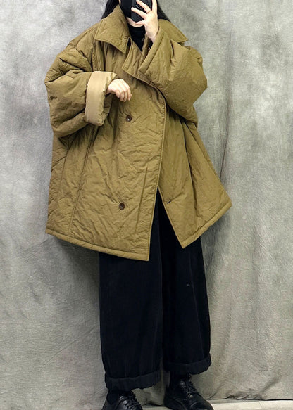 Stylish Yellow Oversized Fine Cotton Filled Puffers Jackets Winter