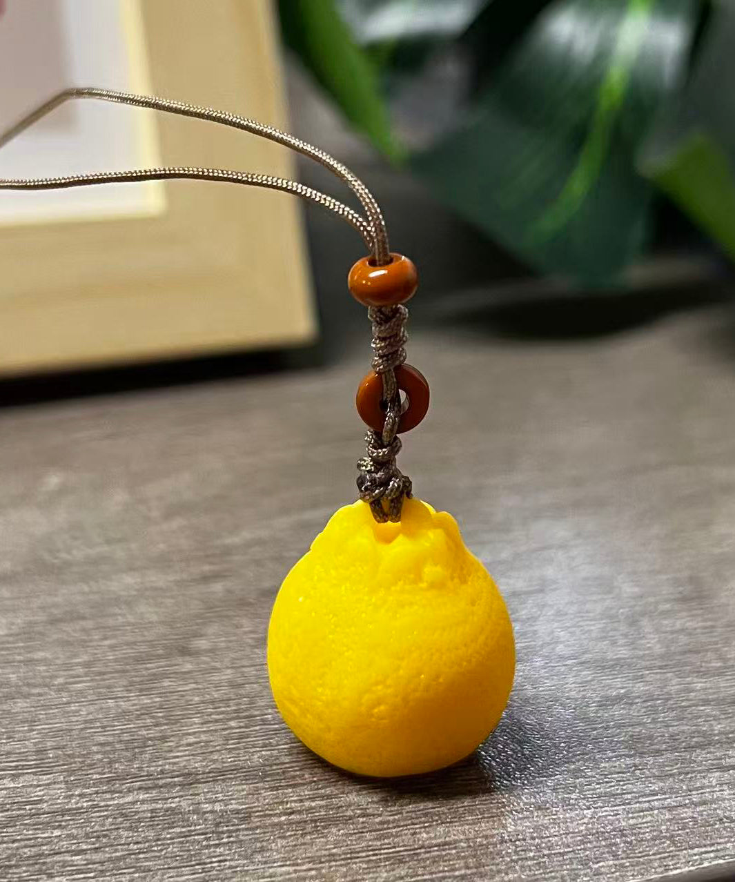 Stylish Yellow Weave Orange Phone Chains