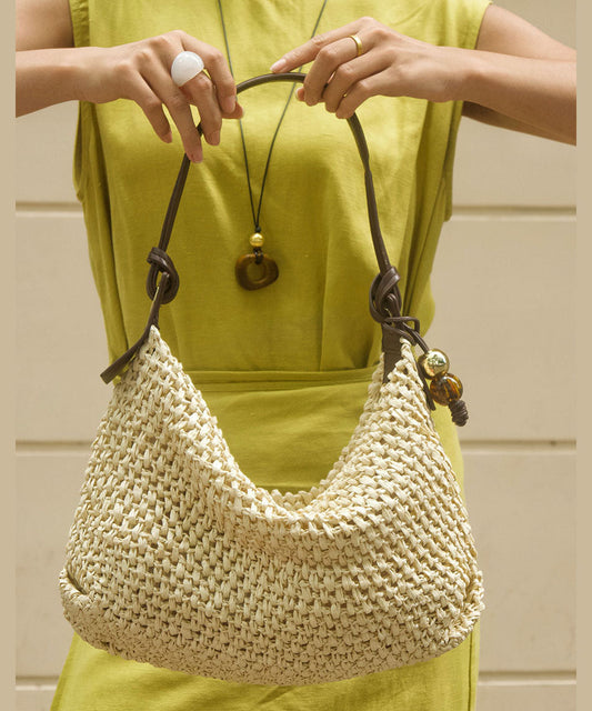 Summer Casual Handmade Straw Woven Shoulder Bag